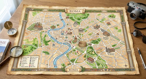 Your ultimate guide to a tourist map of Rome